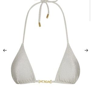 Monday Swimwear silver bikini set.